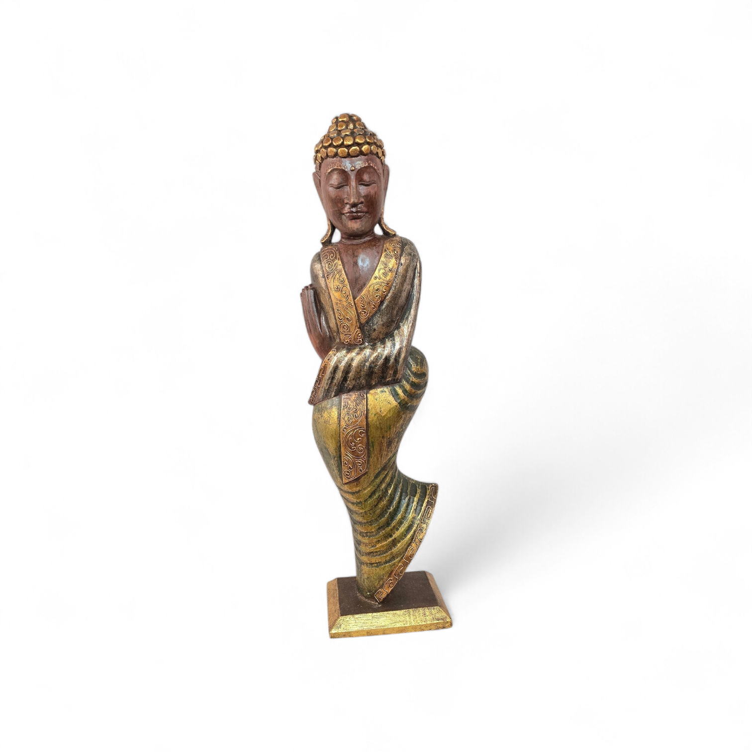 Houten boeddha beelden