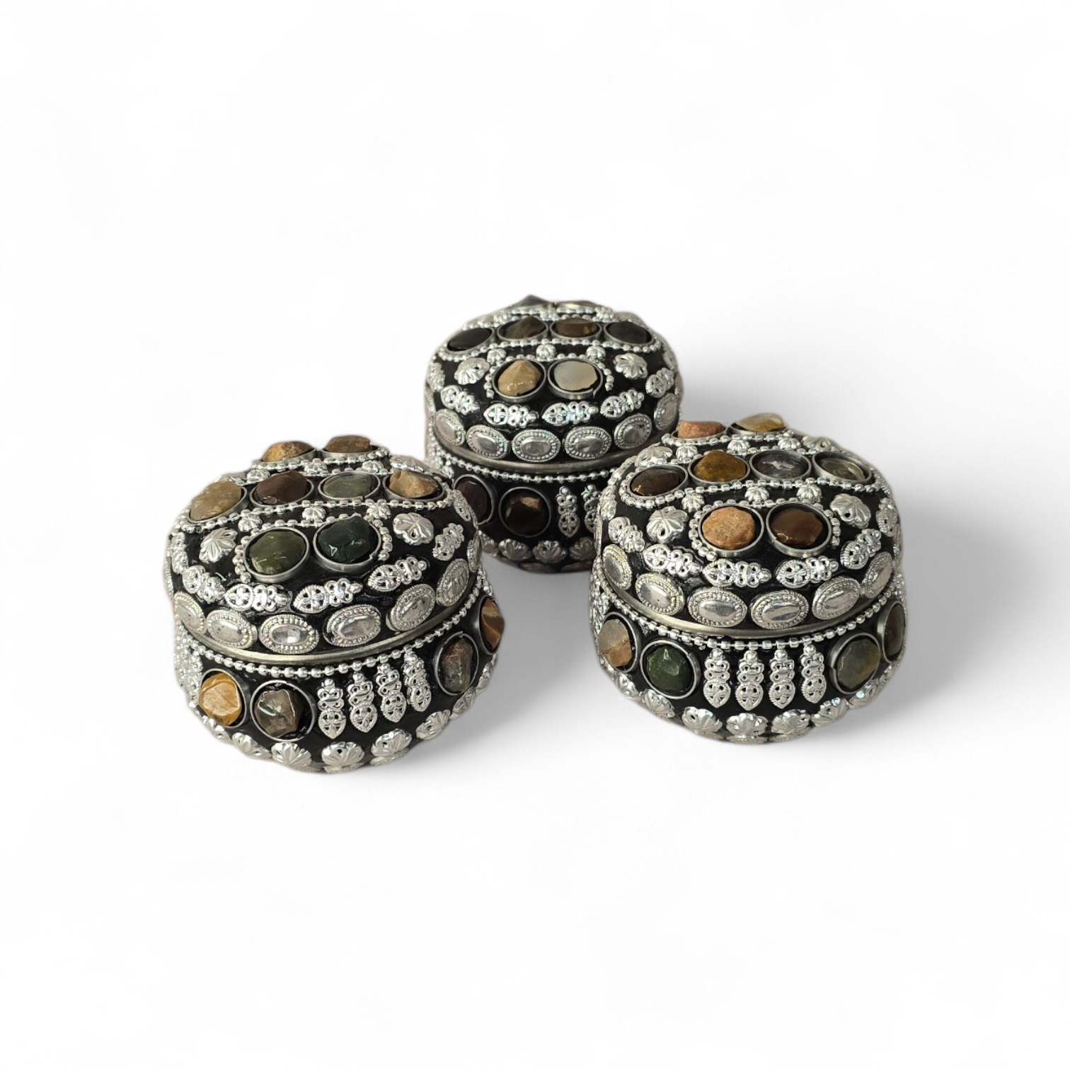 Edelstenen opbergdoosjes