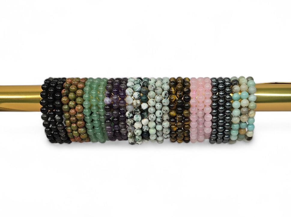 Edelstenen armband 8mm