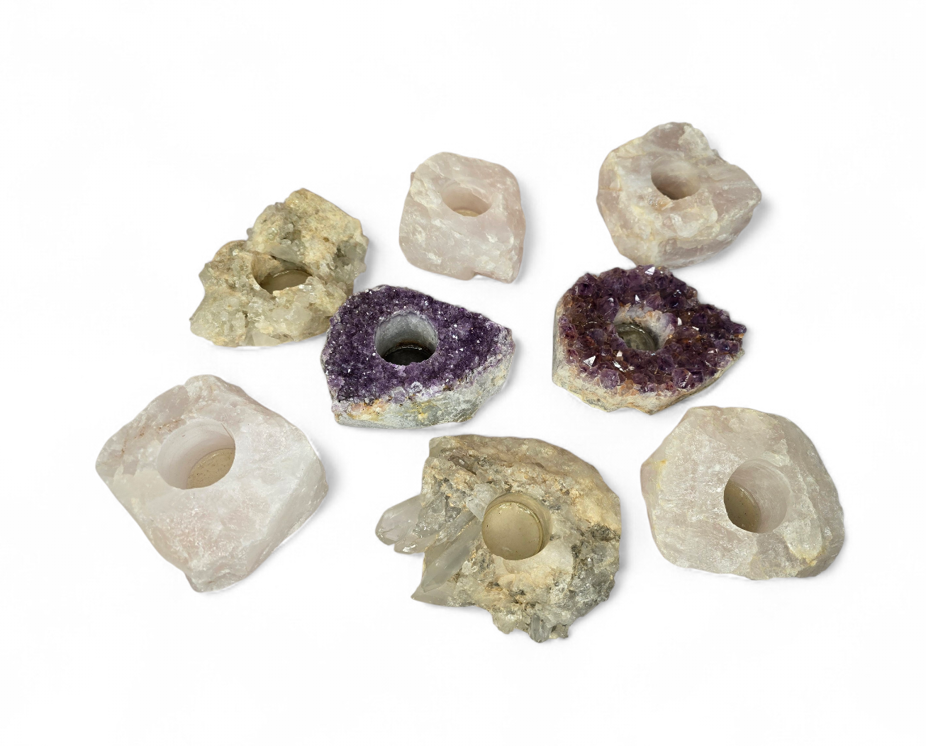 Edelsteen waxinelichthouders