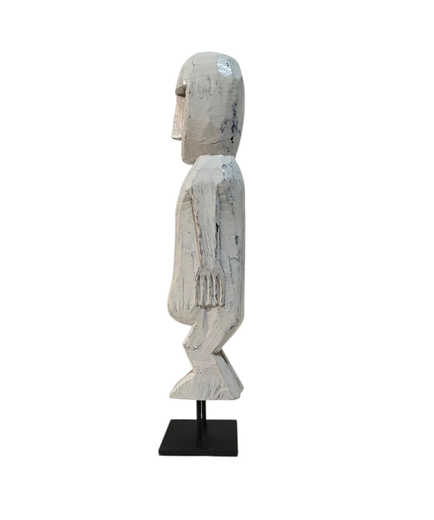 Handgemaakt houten standbeeld uit Papoea 34cm hoog