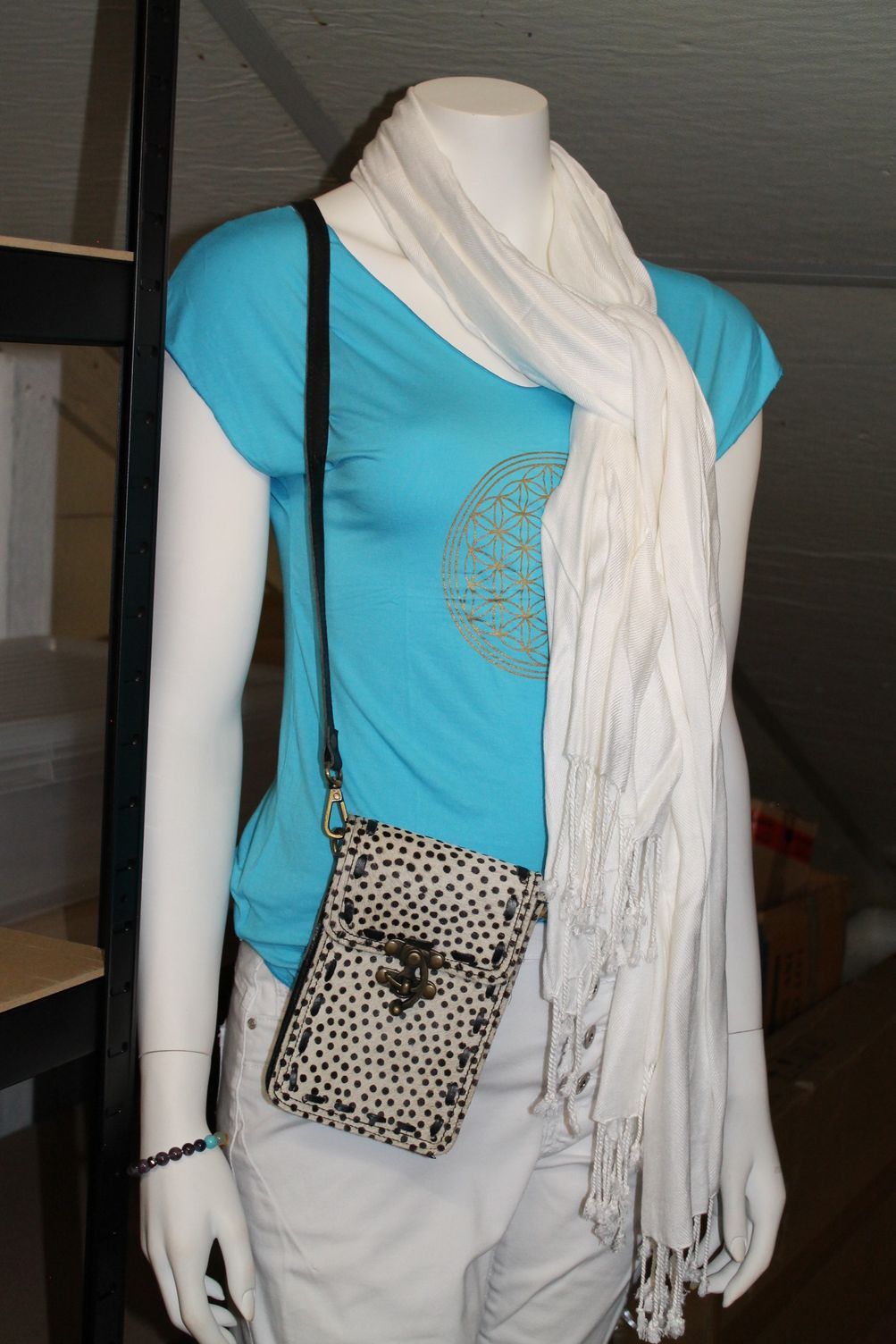 Effen sjaals in Chakra kleuren