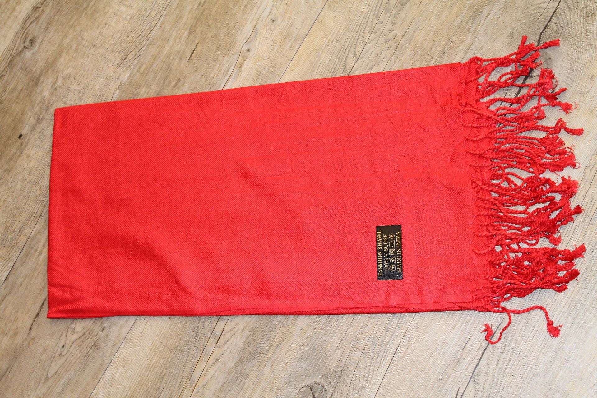 Effen sjaal rood