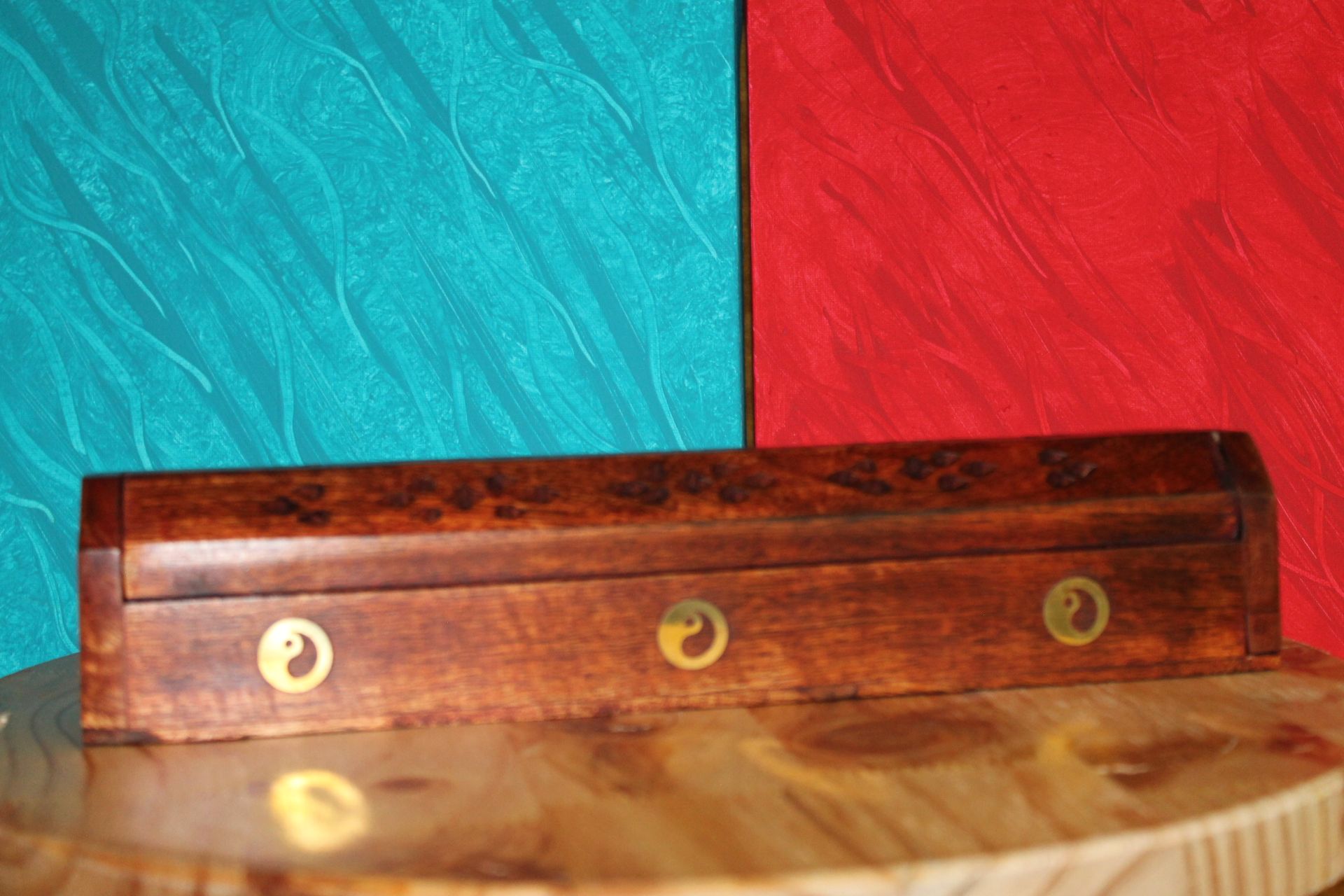 Wierook houten opbergdoos\brander