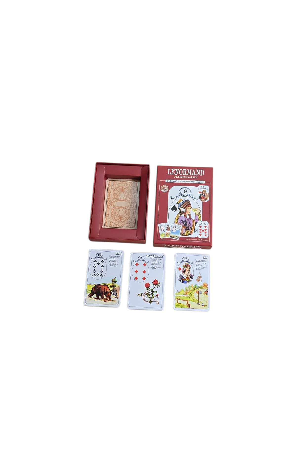 Lenormand waarzegkaarten compleet deck met 37 kaarten