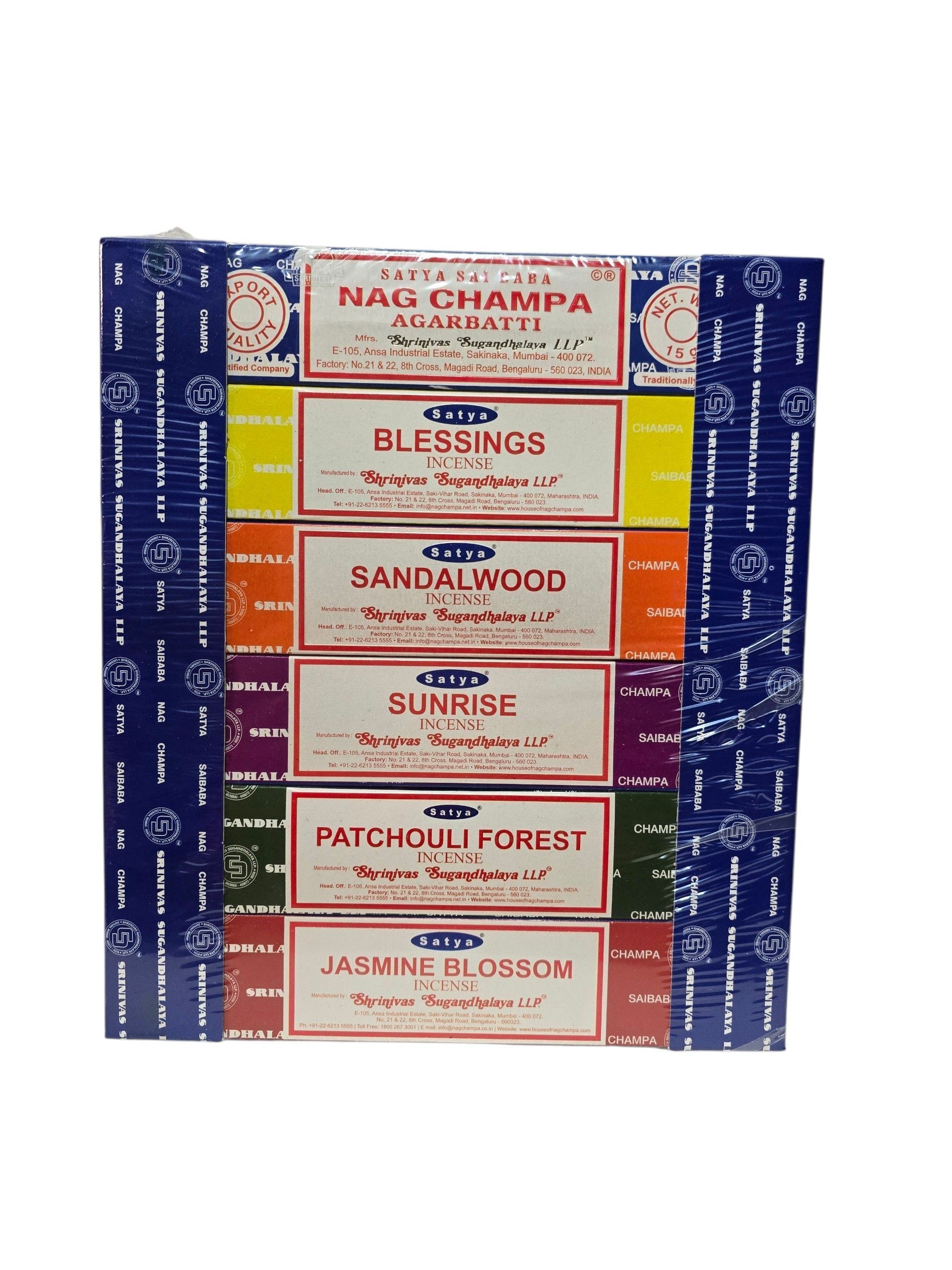 Nag Champa verschillende geuren in 1 verpakking