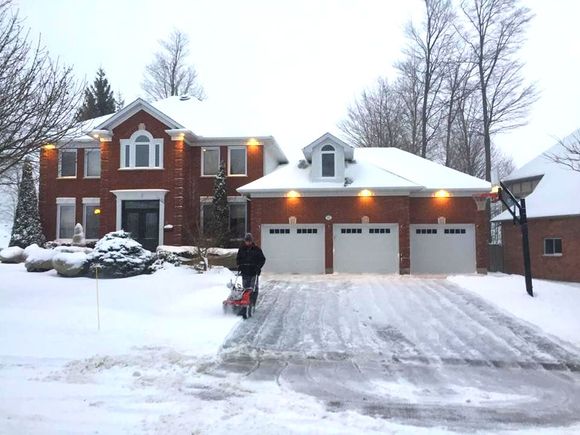 Snowblowing Driveway