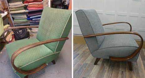 before and after image of a chairs