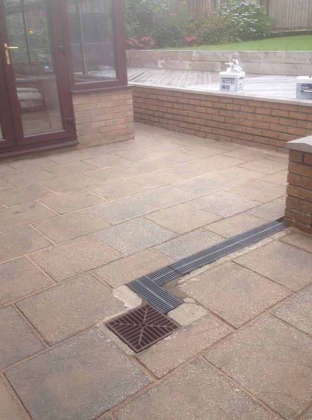 Block paving after