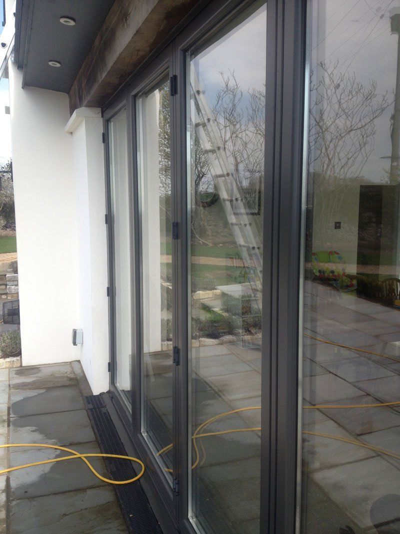 Clean patio doors