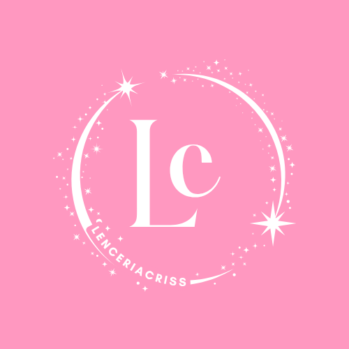 Logotipo con monograma “LC” entrelazado en color negro, texto “Lencería Criss” en estilo escritura debajo.