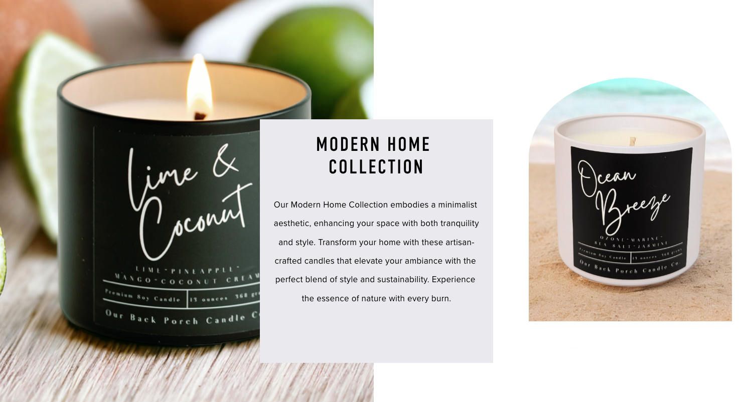Our Back Porch Candle Co. Soy Candles