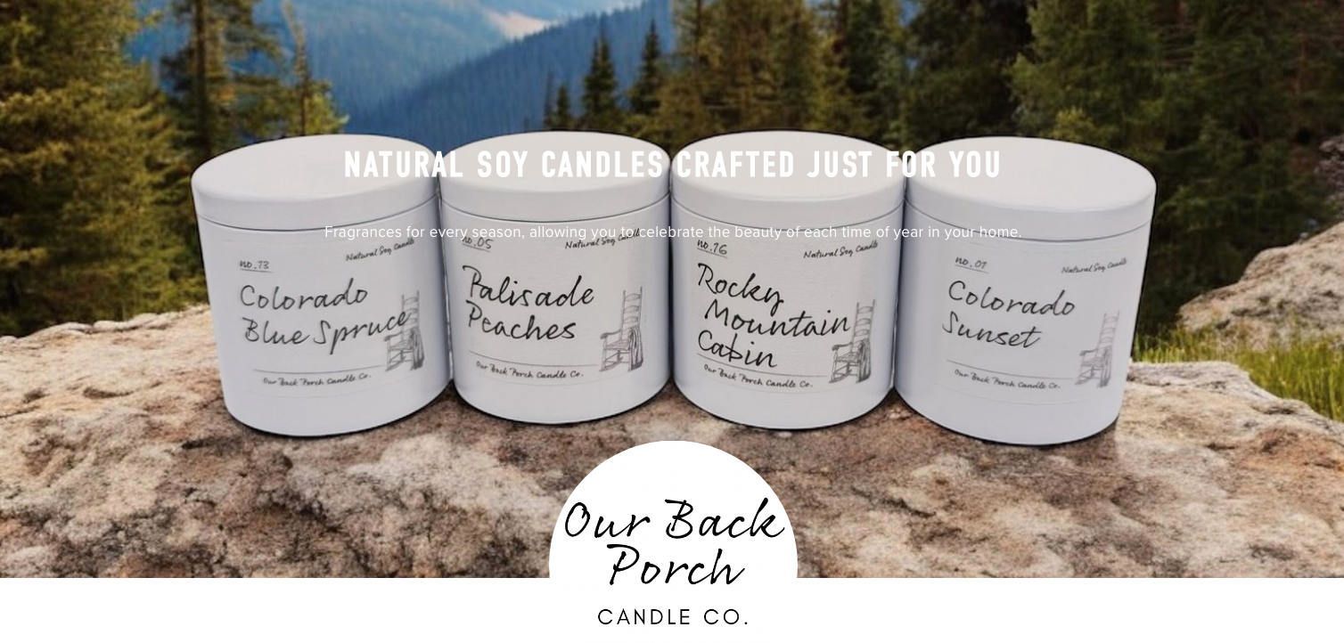 Our Back Porch Candle Co. Soy Candles