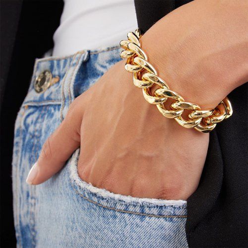 Uno Aerre bracciale catena d'oro