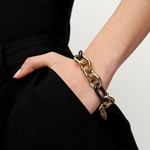Uno Aerre bracciale oro e nero