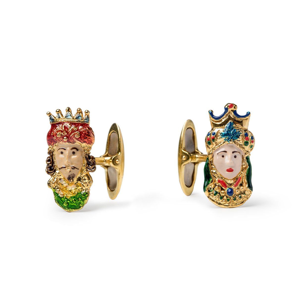 gemelli polsini uomo mori siciliani