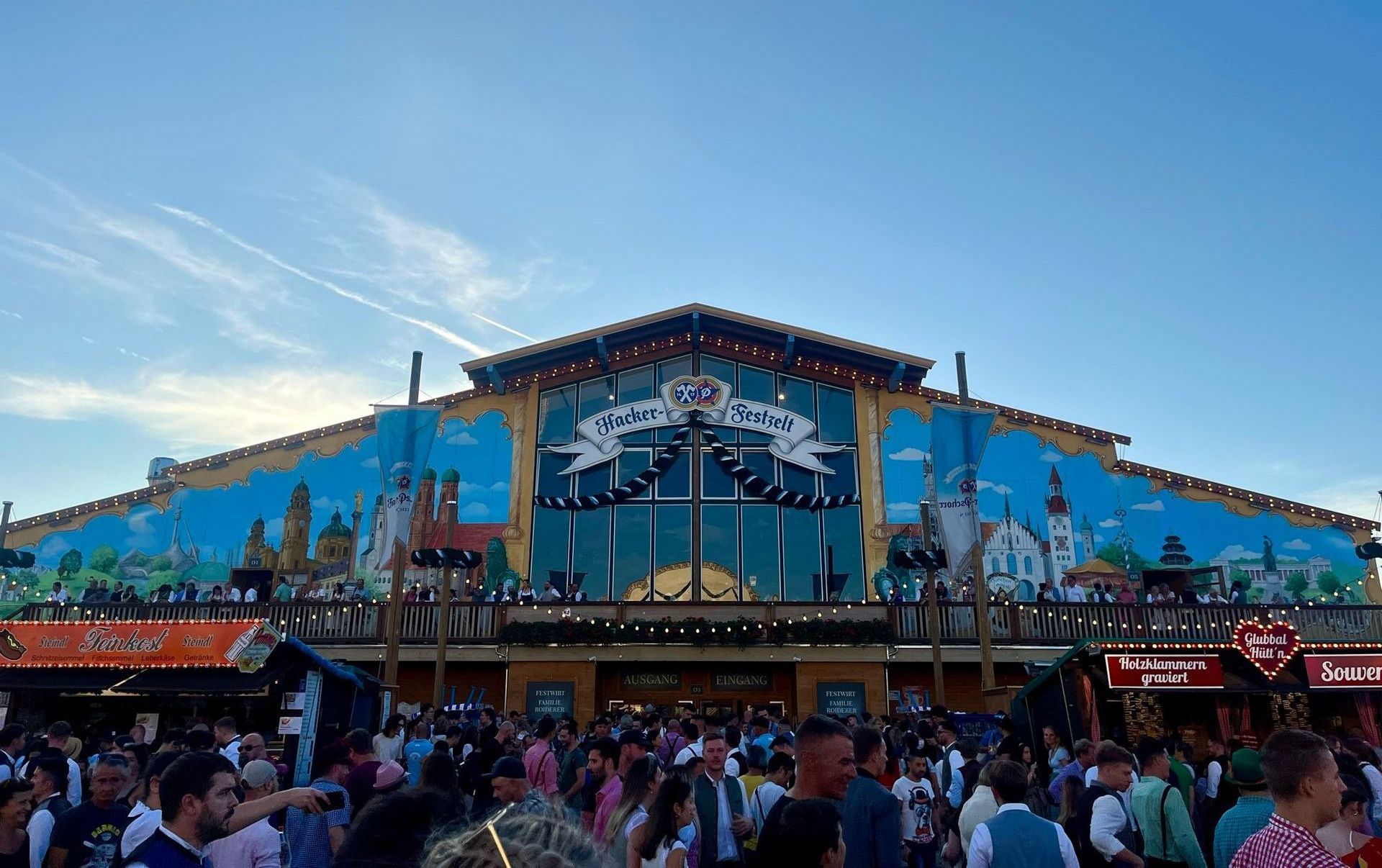 hacker oktoberfest tent outside