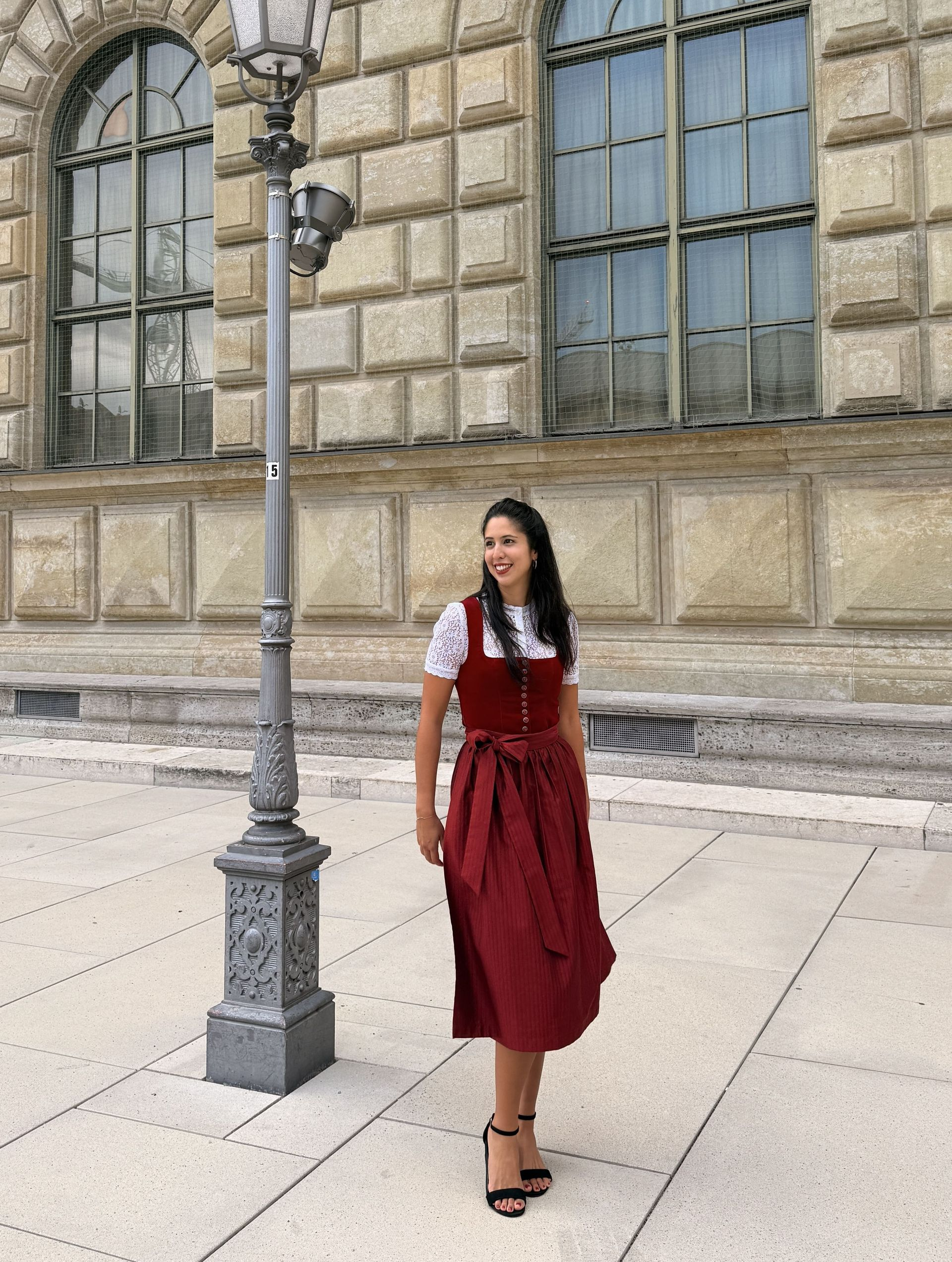 oktoberfest dirndl in red