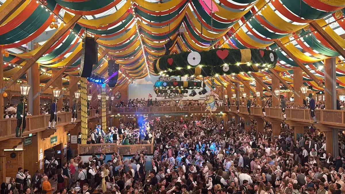 Oktoberfest package day tour inside the famous Schützen Tent