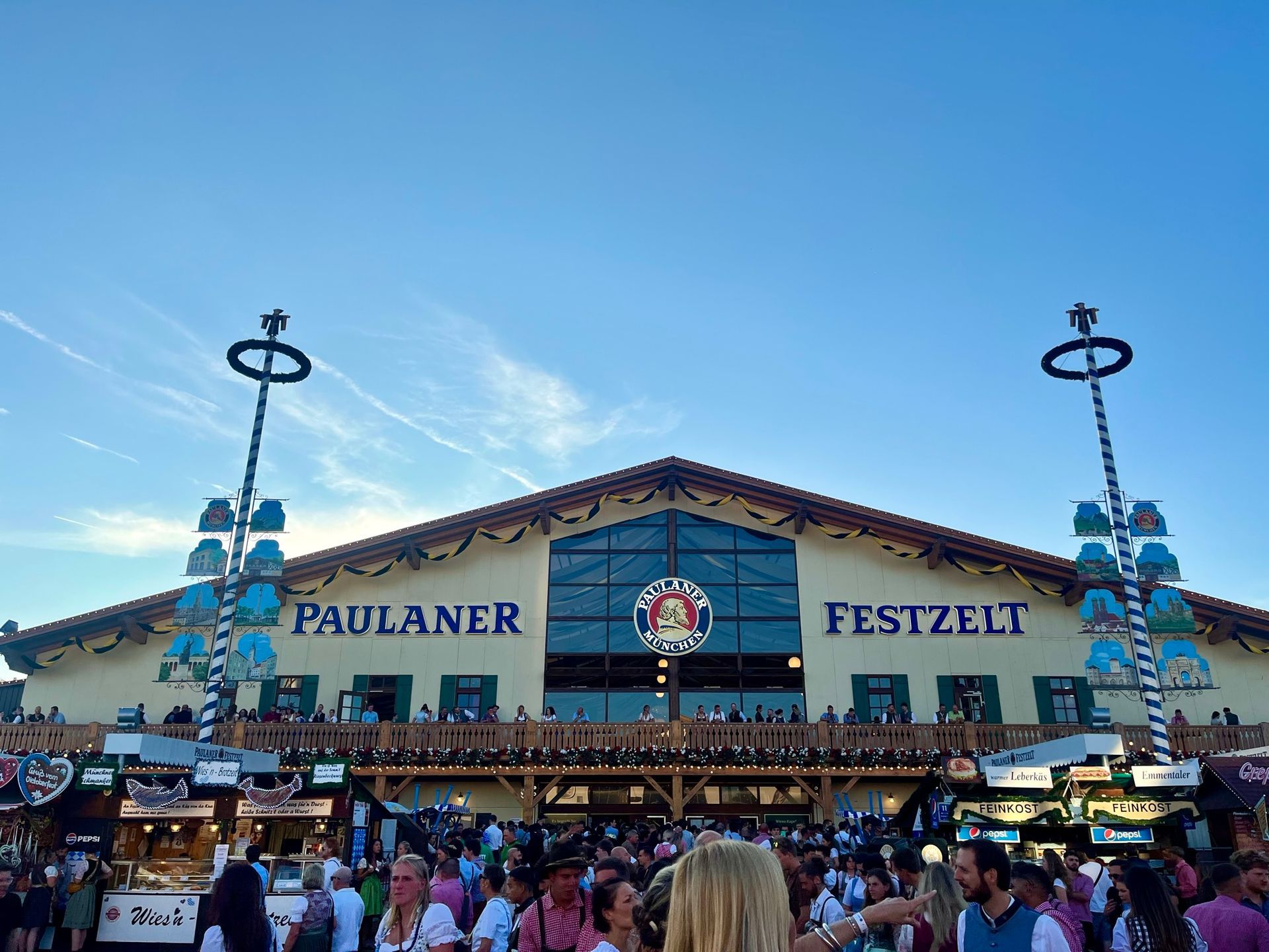 paulaner oktoberfest tent outside