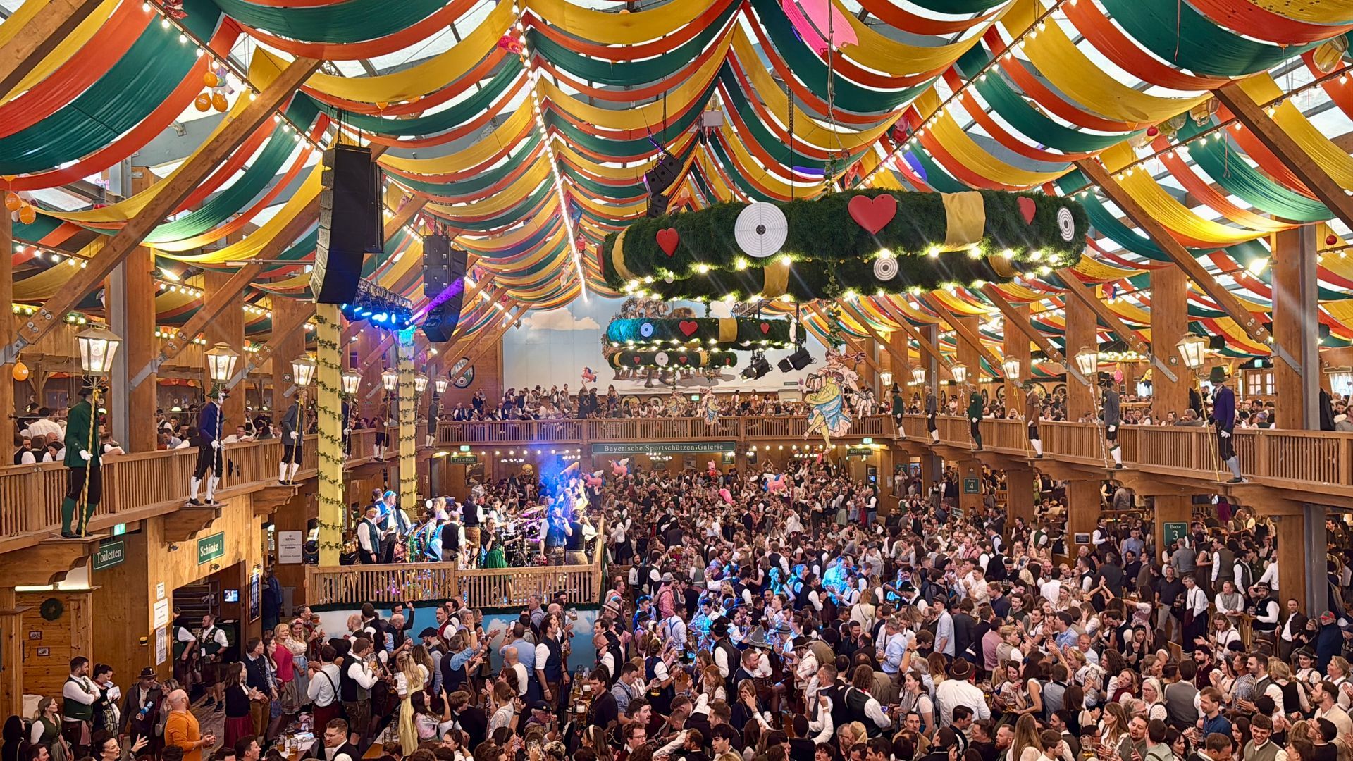 Oktoberfest package day tour inside the famous Schützen Tent