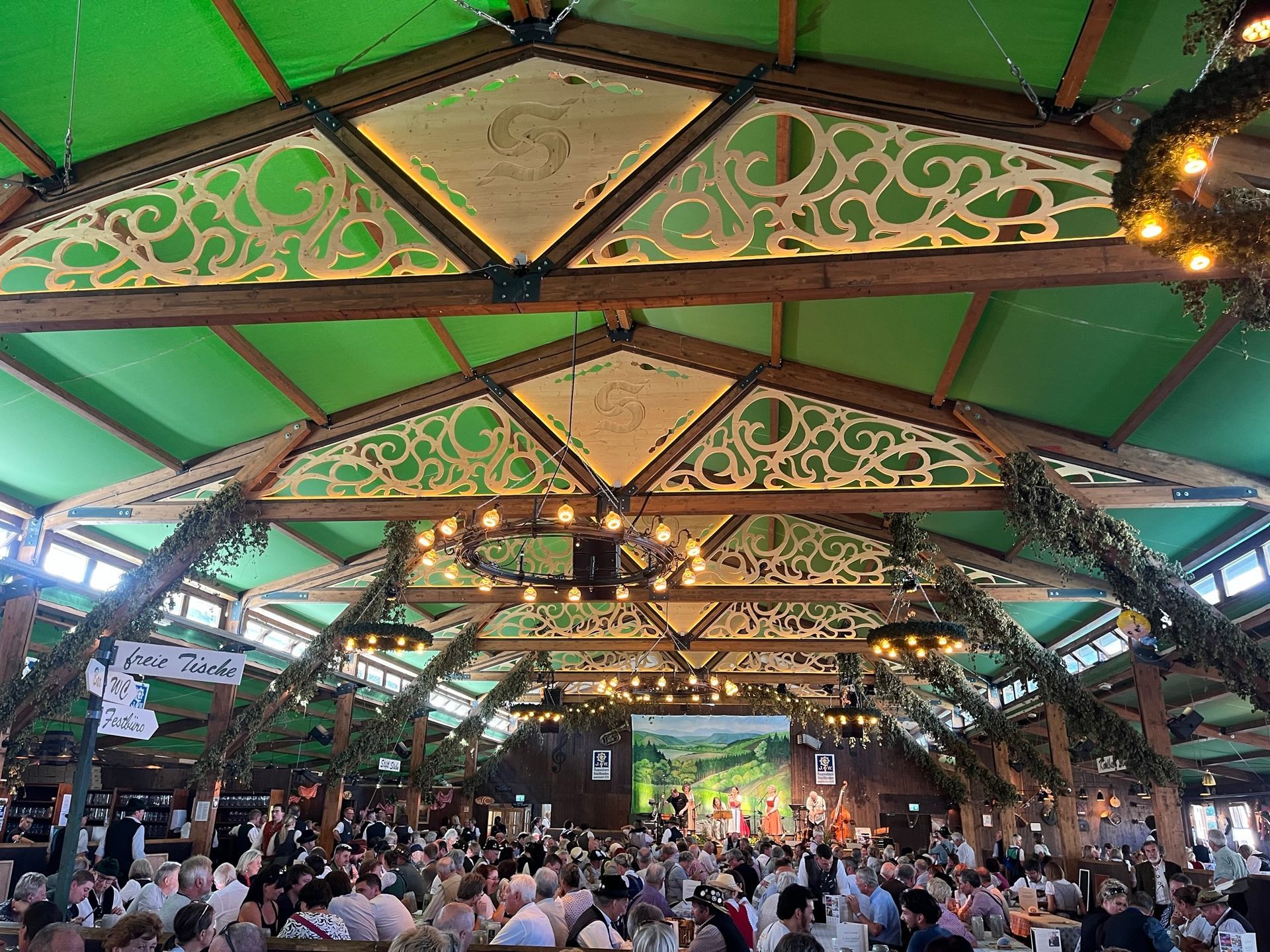 Stiftl oktoberfest tent inside