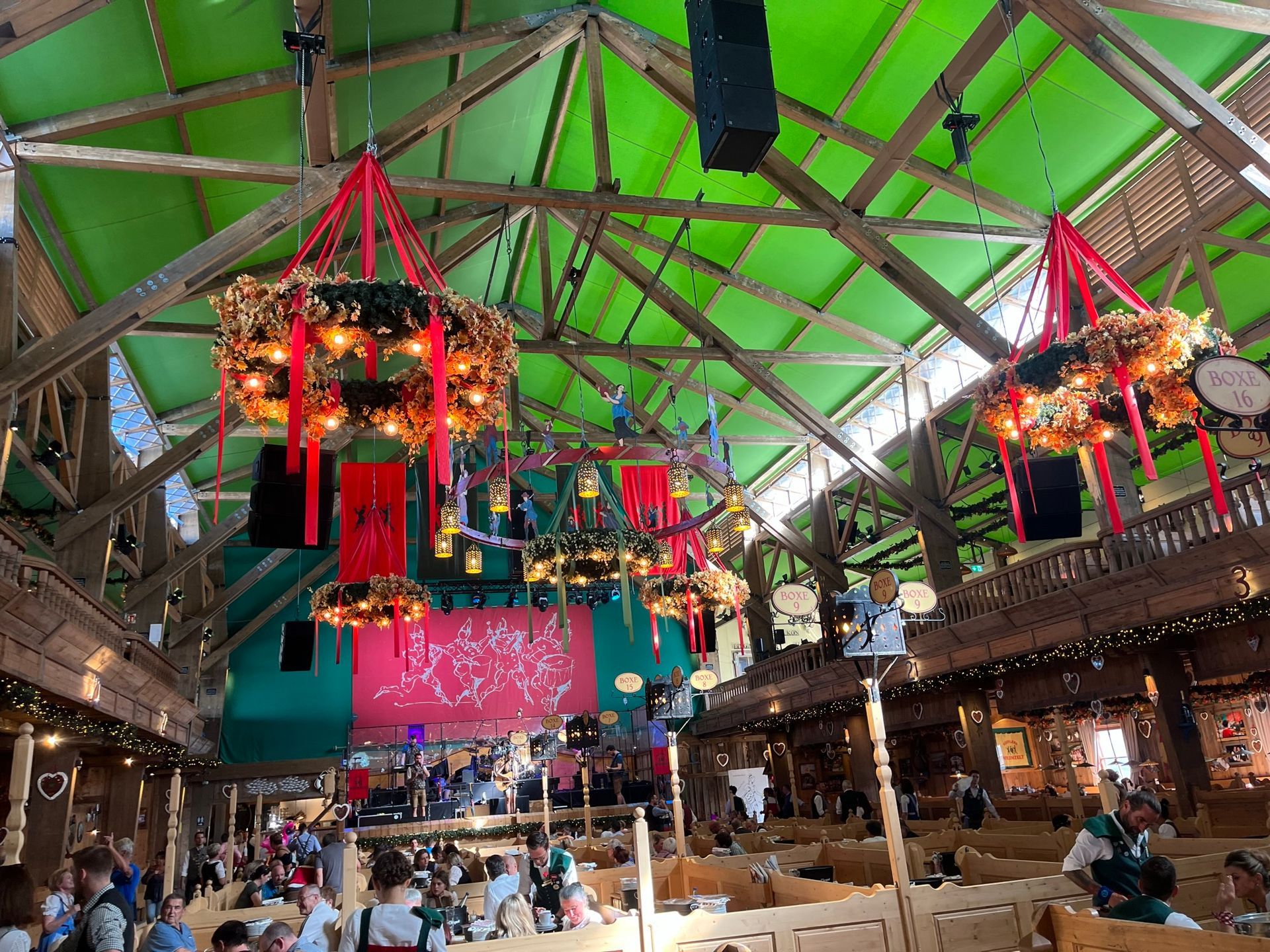 wine tent oktoberfest inside