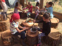 outdoor woodworking at live oak