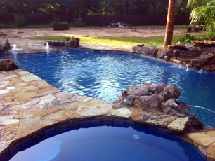 Spa Construction — Backyard Pool in Daphne, AL