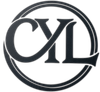 Black stylized CL monogram inside a double circular border on a white background