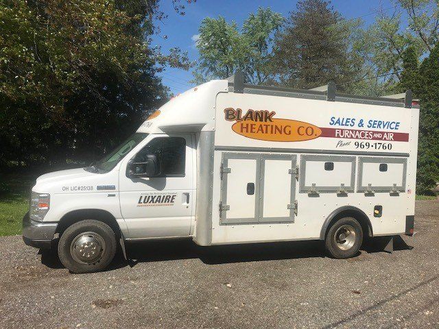 Service Van On The Parking Area — Ashtabula, OH — Blank Heating Company Inc