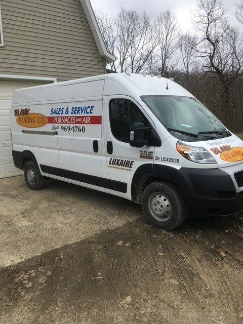 Service Van — Ashtabula, OH — Blank Heating Company Inc