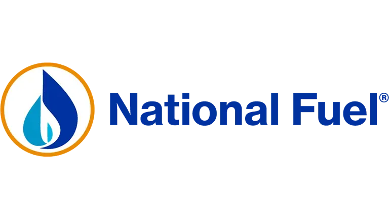 The national fuel logo has a blue flame in a circle.