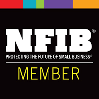A logo for nfib protecting the future of small business