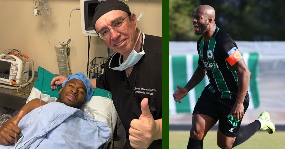 Στιγμιότυπο από το Ιατρικό μετά από μερική έσω μηνισκεκτομή στο αριστερό γόνατο