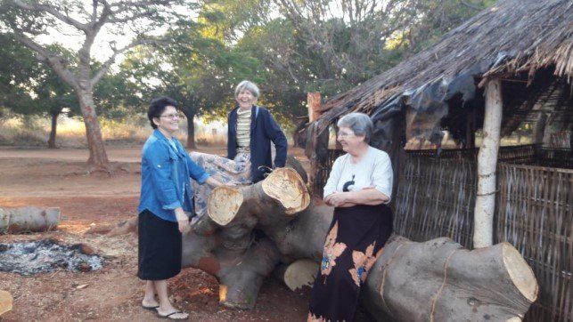 Our Sisters Helena, Lenodia, Bridgid and Maria Helena at our Mission in Nipepe