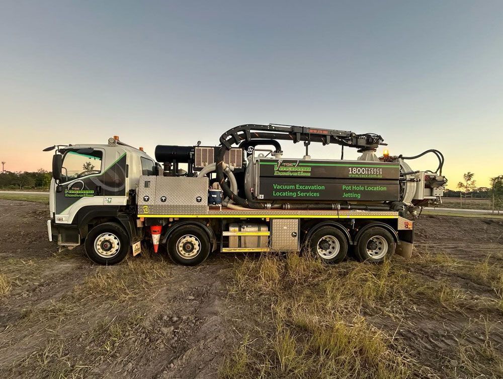 Green and Silver Industrial Truck Parked — Tyzac Group in Beerwah, QLD