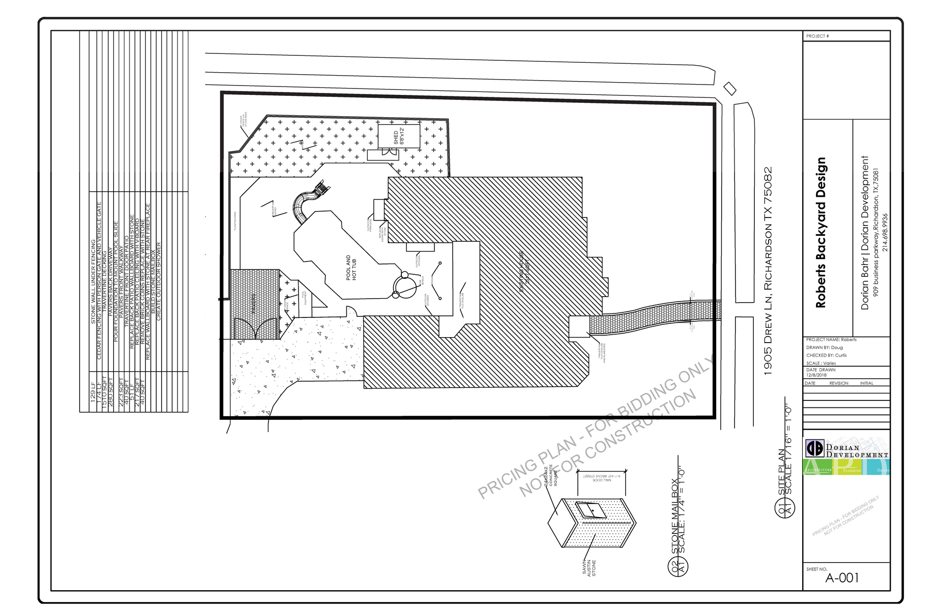 A black and white drawing of a house on a white background.