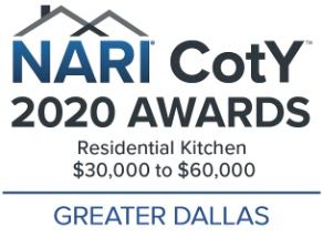 A logo for the nari coty 2020 awards in greater dallas