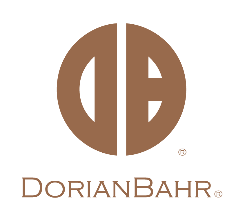 A brown logo for dorianbahr on a white background