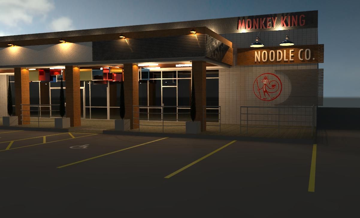 An artist 's impression of the monkey king noodle co.