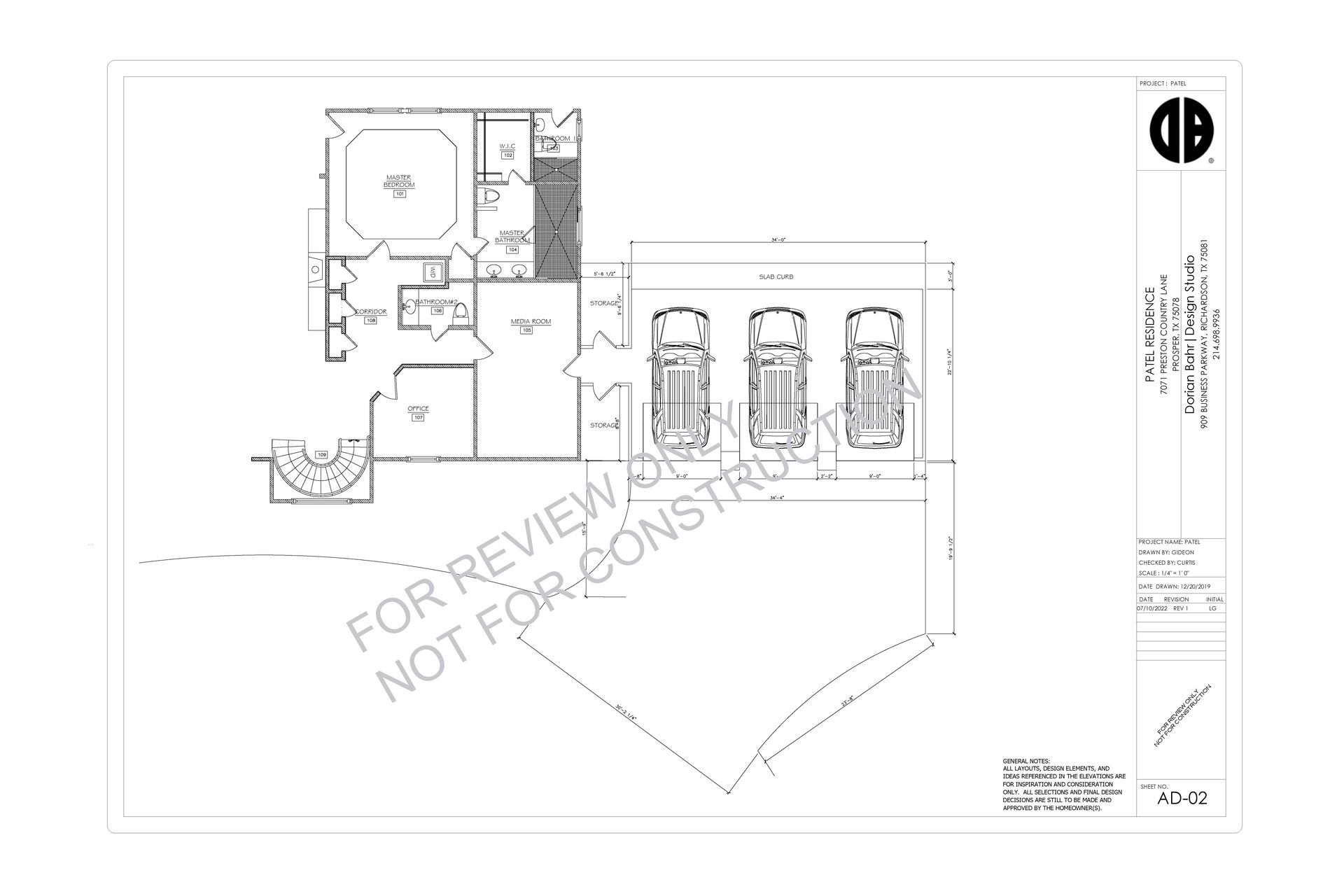 A black and white floor plan of a house with a garage.