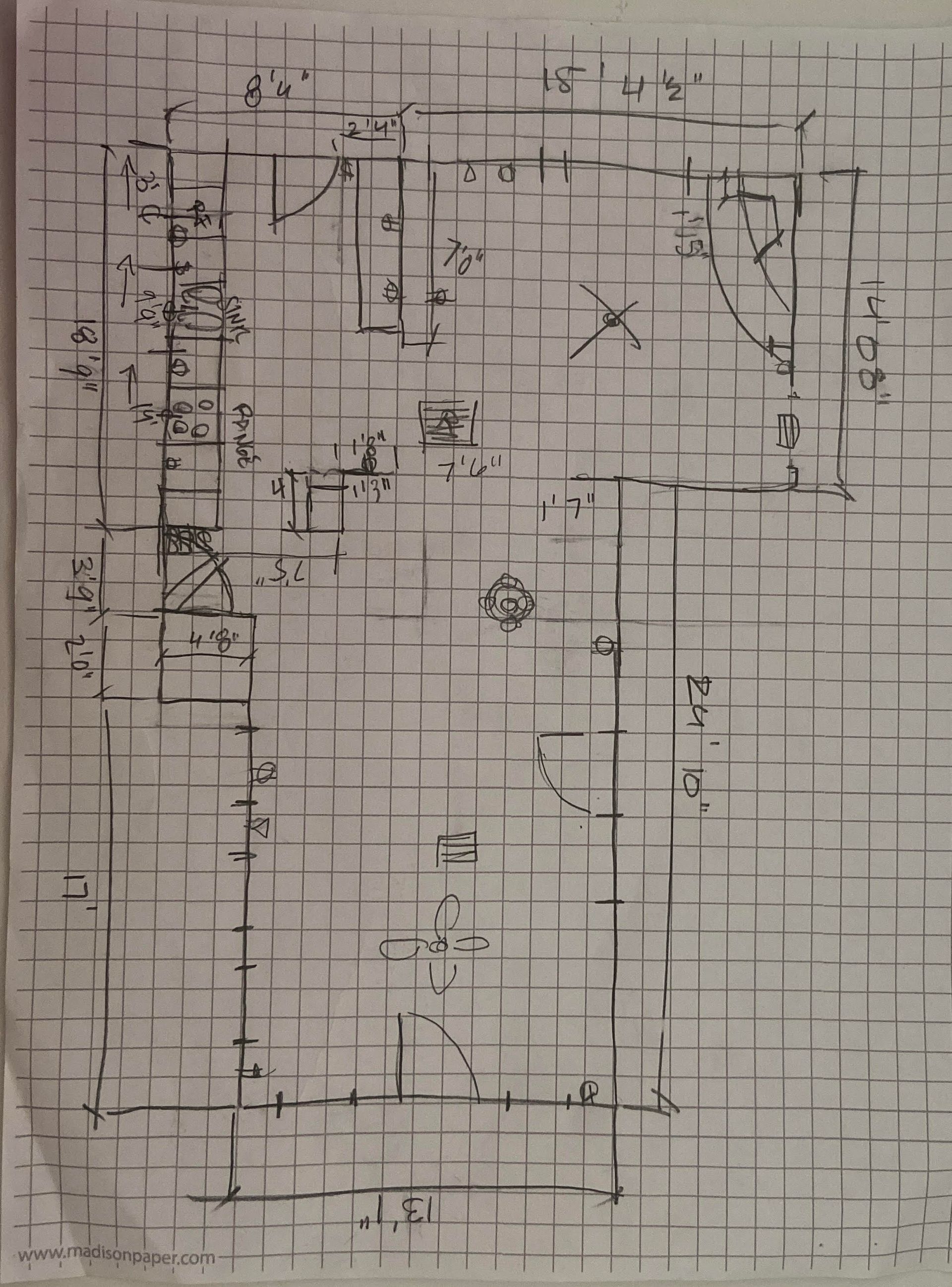 A black and white drawing of a maze with numbers on it