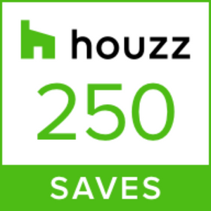 A houzz logo that says 250 saves on it