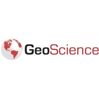 A logo for geoscience with a globe in the middle.