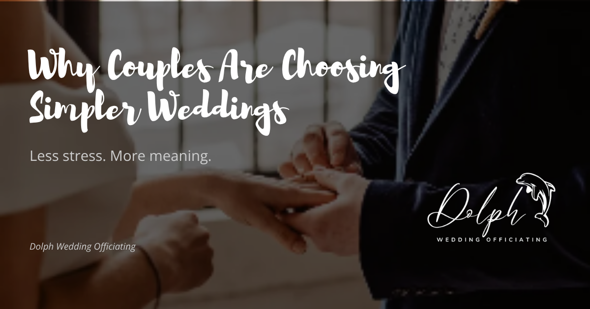 Discover why more couples are choosing simple, intimate wedding ceremonies and how a smaller wedding