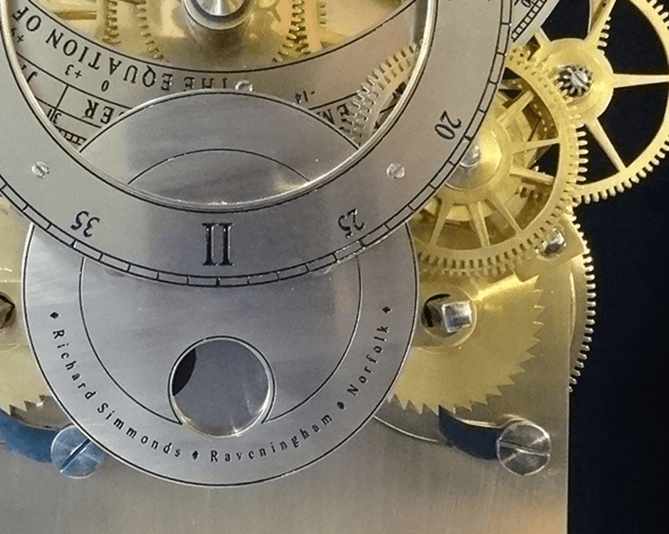 Mechanism inside a clock
