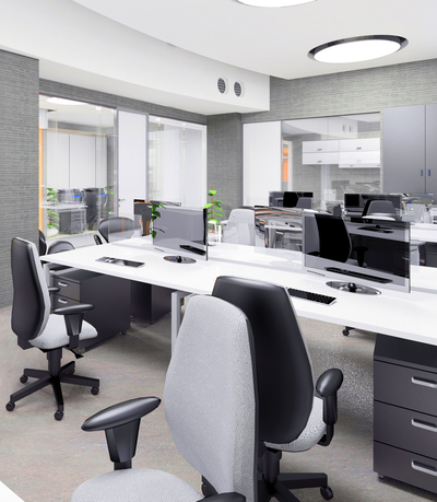 Heartland Office Installers — Contemporary Office with Copyspace in Omaha, NE