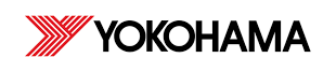 The logo for yokohama is red and black with a white background.