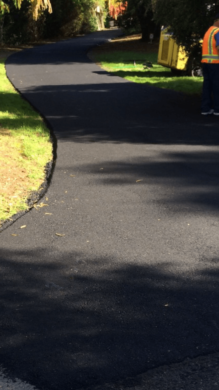 Curve Road with Asphalt — Vacaville, CA — American Asphalt